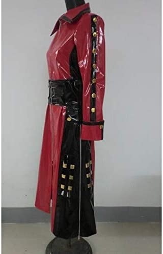 Amazon.co.jp: Opmch_cos Xjapan hide 赤黒ロング 細身 エナメルコート